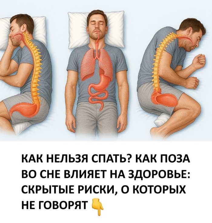 «Почему обычная поза во сне может стать причиной болезней — и как спать правильно».