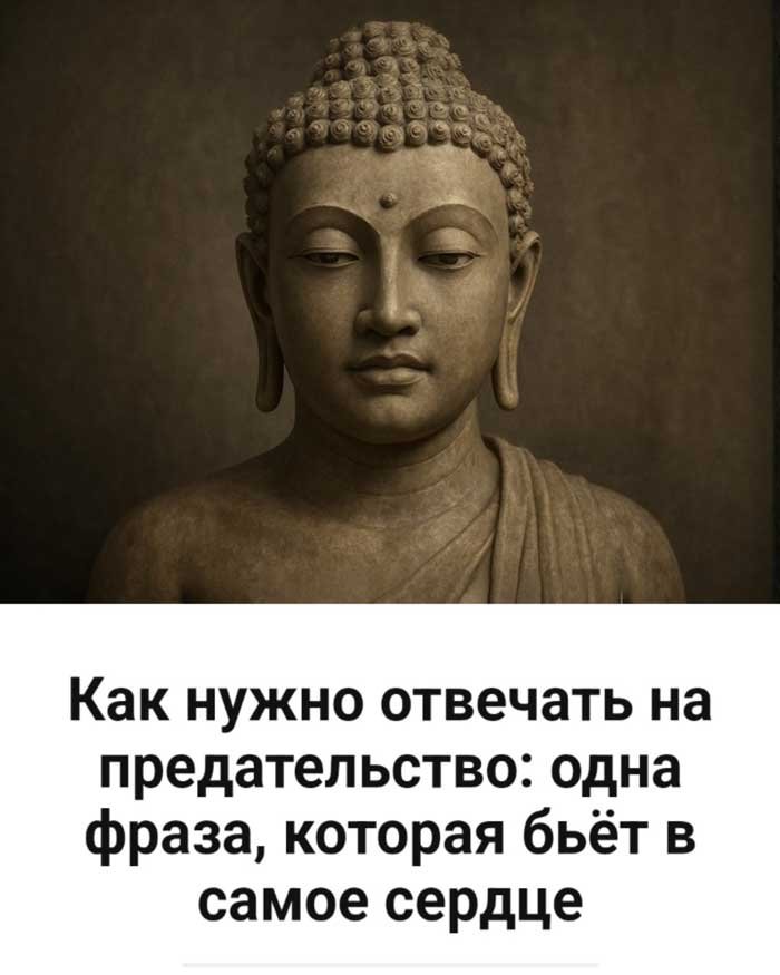 Одна фраза, после которой любой предатель надолго замолчит…