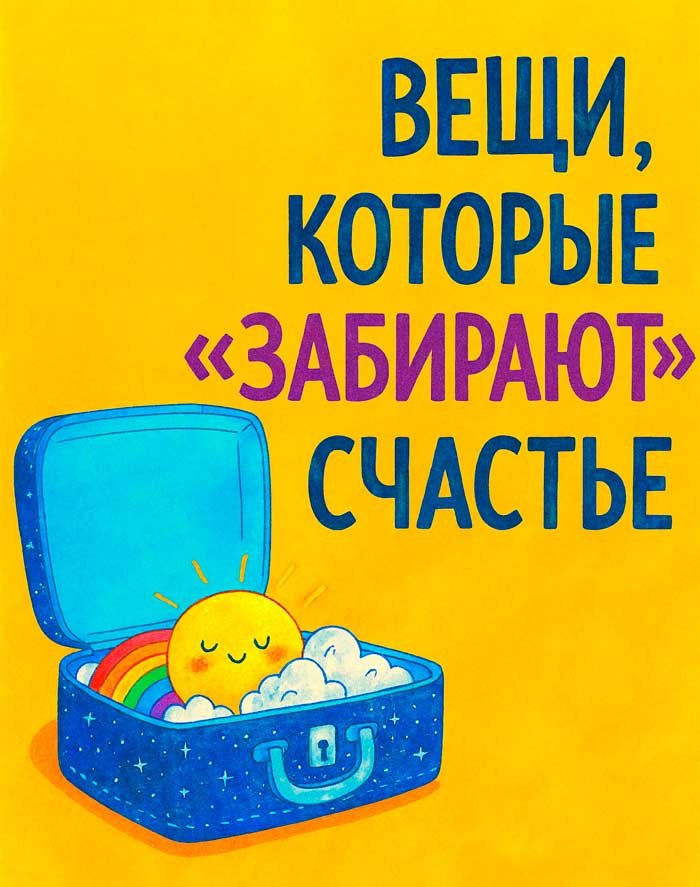 13 вещей, которые крадут наше счастье и силы: избавьтесь от них прямо сейчас!