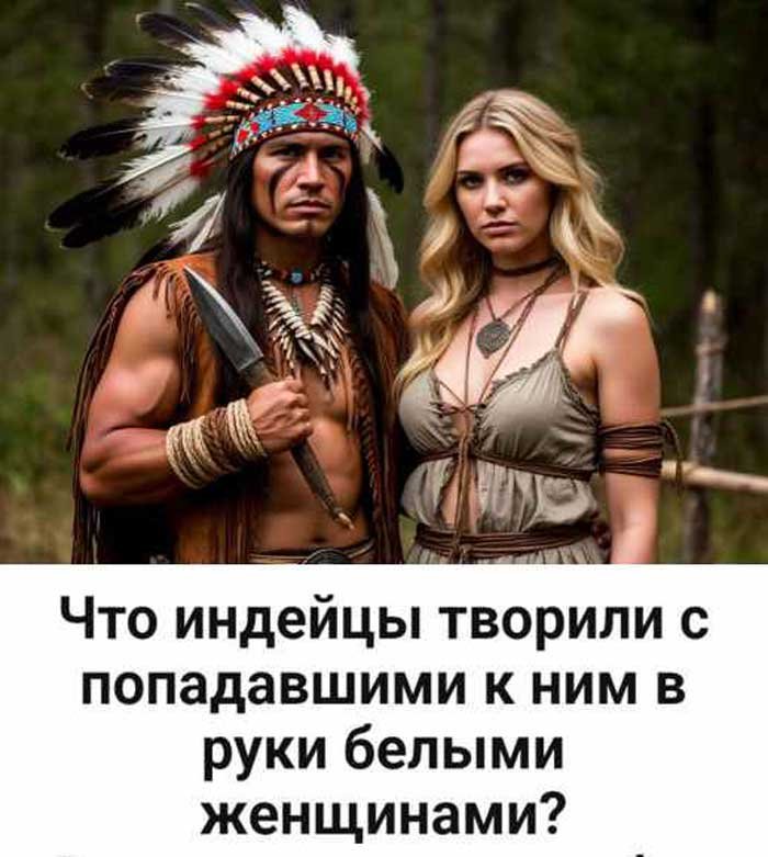 «Истории, от которых волосы становятся дыбом: белые женщины в руках индейцев»