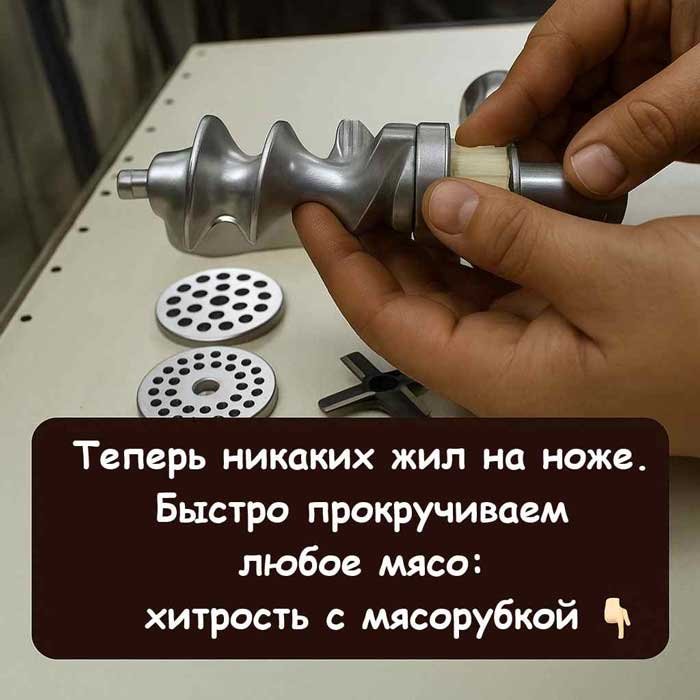 «Откройте секрет: как заставить мясорубку крутить мясо без жил и нервов!»